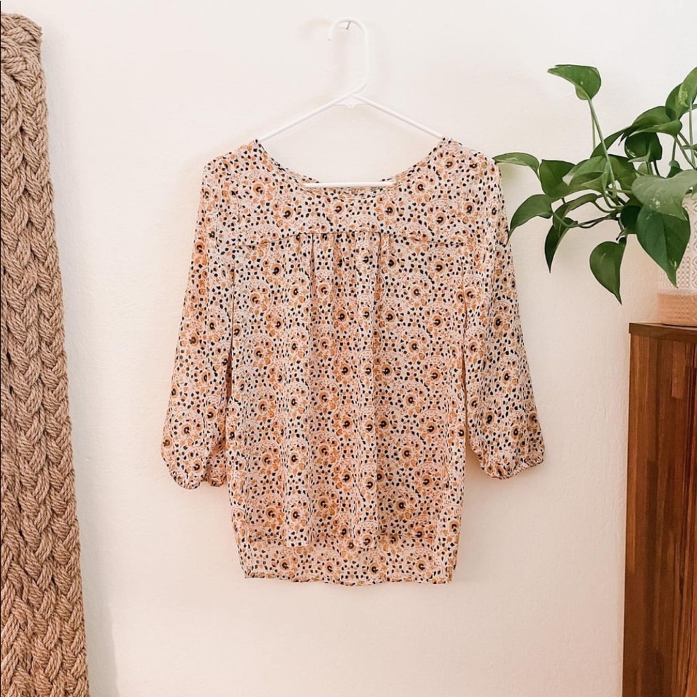 Lucky Brand Sunflower Blouse